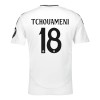Real Madrid Tchouameni 18 Domácí 2024-25 - Fotbalové Dresy (S/S)
